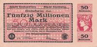 Eschweiler Stolberg 50 Millionen Mark Notgeldschein -