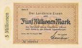 Essen 5 Millionen Mark Notgeld der Stadt -