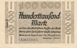 Herne 100 Tausend Mark Notgeldschein Notgeld der Stadt -