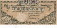 Stuttgart 50 Pfennig Ein Notgeldschein aus Stuttgart -