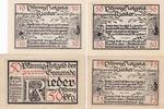 Rieder 10 50 75 Pfennig Vier Notgeldscheine aus Rieder -