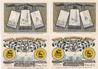 Rossla 25 50 Pfennig Vier Notgeldscheine aus Rossla -