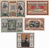 Tonndorf_Lohe 20 30 50 Pfennig 1 2 Mark 5 x Nogeldscheine -