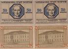 Weimar 2 x 50 Pfennig und 2 x 25 Pfennig 4 Notgeldscheine Thüringen -