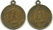 Frankreich Spottmedaille Napoleon III. 1870 auf die Schlacht in Sedan -