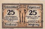 Belgern a. Elbe 25 Pfennig Ein Notgeldschein aus Belgern a. Elbe -