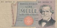 Italien 1000 Lire Geldschein Banknote 1969 Mille Lire Italia -