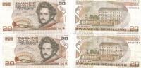 Österreich 20 Schilling 2 x Banknote Österreichische Nationalbank -