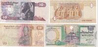 Ägypten 4 versch.Banknoten von one pound - Fifty Piastres um 1990 -