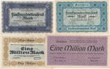 Crimmitschau Gutscheine der Stadt 2 x 500 Tsd.Mark u. 2 x 1 Million Mark -