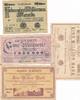 Sachsen 4 versch.Banknoten 1 - 100 Millionen Mark -