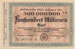 Deutschland Solingen 500 Millionen Mark Gutschein der Stadt -