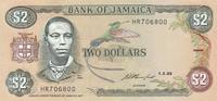Jamaica 2 Dollars Geldschein Banknote -