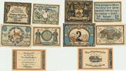 Partenkirchen Notgeldscheine der Stadt 20 u. 50 Pfennig,1-2-3 Mark -