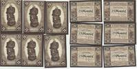 Eppelborn-Dirmingen Notgeldscheine der Stadt 6 x 25 Pfennig -