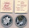 Litauen 10 Euro Medaille Lithuania Lietuva silver palted in Kapsel mit Zertifikat -