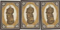 Eppelborn-Dirmingen Notgeldscheine der Stadt 3 x 10 Pfennig -