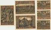 Eisenach Notgeldscheine der Warthburgstadt 3 x 50 Pfennig -