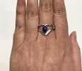 Silberring mit Lapislazuli 925er Sterling Silber -