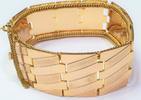 Vergoldetes Armband mit Steckschloss und Sicherheitskettchen -