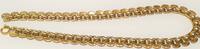 Vergoldetes Collier american double Länge ca. 32 cm mit Federringschließe -