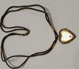 Antike Kette mit Medallion Double Anhänger L: ca 50 cm -