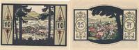 Zella-Mehlis Notgeldscheine der Stadt 10 u. 25 Pfennig -
