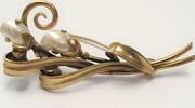   Vergoldete Brosche American Double mit Perlmutt Länge ca. 4,5 cm Gewic... 13.88 £ Tax included +  5.21 £ shipping