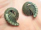   Edle Modeschmuck Clips mit farblosen Steinen antike Ohrclips Länge ca.... 13.88 £ Tax included +  5.21 £ shipping