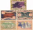 Zeulenroda 75 Pfennig 5 verschiedene Notgeldscheine der Stadt -