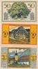 Zeulenroda 50 Pfennig 3 versch.Notgeldscheine der Stadt -
