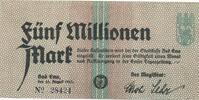 Deutschland Deutsches Reich 5 Millionen Mark Notgeldschein Notgeld Stadt Bad Ems Hessen -