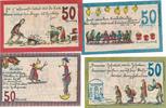 Ennigerloh 50 Pfennig 4 versch.Notgeldscheine der Gemeinde -