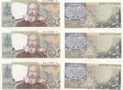 Italien 3x 2000 Lire Drei nummernfolgende Ersatznoten Lire Duemila Banca D`Italia Zahlen in Folge -