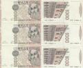 Italien 3x 1000 Lire drei nummernfolgende Ersatznoten Lire Mille Banca D`Italia Zahlen in Folge -