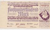 Deutschland Deutsches Reich 500 Tausend Mark Notgeldschein Notgeld Hamburg Wandsbek Kreis Stormarn -