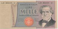 Italien 1000 Lire Banknote Geldschein Lire Mille Banca D`Italia -