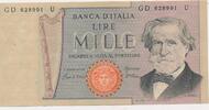 Italien 1000 Lire Banknote Geldschein Lire Mille Banca D`Italia -