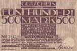 Deutschland Deutsches Reich 500 Mark Notgeldschein Notgeld Stadt Siegburg Rheinland -