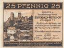 Deutschland Deutsches Reich 25 Pfennig Notgeldschein Notgeld Schönecken- Wetteldorf Verkehrs-u. Verschönerungs-Verein -
