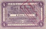 Deutschland Deutsches Reich 4 Mark 1 Dollar Notgeldschein Notgeld Bremen Deutsche Festmarkbank AG -