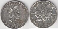 Canada 5 Dollars Münze Maple Leaf 1UNze Feinsilber 5 Dollar Maple Leaf -