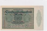 Deutschland 500 Tausend Mark Reichsbanknote KN 6stellig,nur einmal auf der Vs.links, FZ: AC -