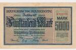 Deutschland Deutsches Reich 5000 Mark Notgeldschein Notgeld München Bayerische Notenbank 5 Tausend Mark -