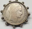 Frankreich 10 Francs Antike Silber Brosche 800er Silber Silberbrosche P. Turin -