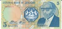 Lesotho 5 Maloti Banknote Geldschein -