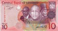 Lesotho 10 Maloti Banknote Geldschein -