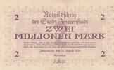 Deutschland Deutsches Reich 2 Millionen Mark Notgeld Notgeldschein Immenstadt Bayern -