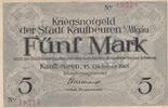 Deutschland Deutsches Reich 5 Mark Notgeld Notgeldschein Kaufbeuren Bayern -