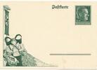 Deutschland Drittes Reich AK Ansichtskarte Postkarte Propagandakarte 6-19 1938 Erntedanktag Frau mit Korb voller Früchte -